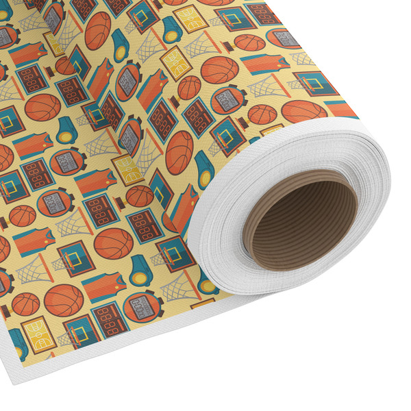 Custom Basketball Fabric by the Yard - Spun Polyester Poplin