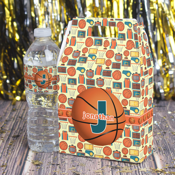 Basketball Gable Favor Box - In Context