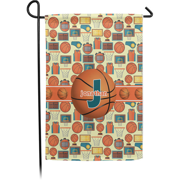 Custom Basketball Small Garden Flag - Single Sided w/ Name or Text