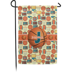 Basketball Small Garden Flag - Double Sided w/ Name or Text