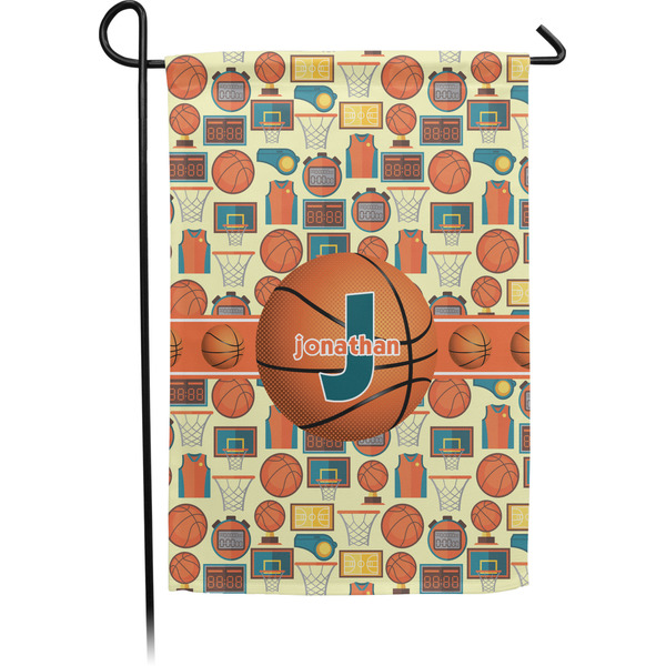 Custom Basketball Small Garden Flag - Double Sided w/ Name or Text