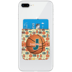 Basketball Genuine Leather Adhesive Phone Wallet (Personalized)