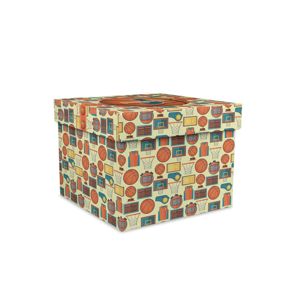 Custom Basketball Gift Box with Lid - Canvas Wrapped - Small (Personalized)