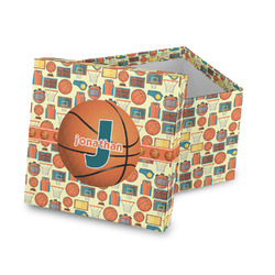 Basketball Gift Box with Lid - Canvas Wrapped (Personalized)
