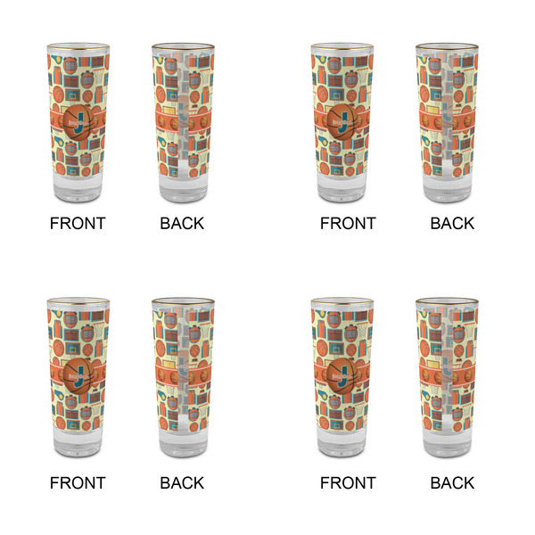 Basketball Glass Shot Glass - 2 oz - Set of 4 - APPROVAL