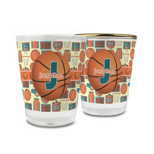 Custom Basketball Glass Shot Glass - 1.5 oz (Personalized)