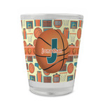 Basketball Glass Shot Glass - 1.5 oz - Set of 4 (Personalized)