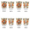 Basketball Glass Shot Glass - with gold rim - Set of 4 - APPROVAL