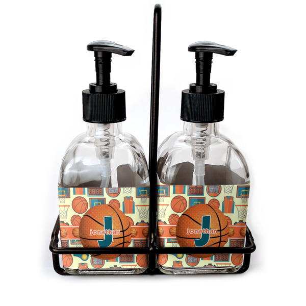 Custom Basketball Glass Soap & Lotion Bottles (Personalized)