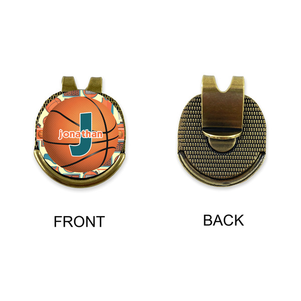 Basketball Golf Ball Hat Clip Marker - Apvl - GOLD