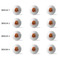 Basketball Golf Balls - Generic - Set of 12 - APPROVAL