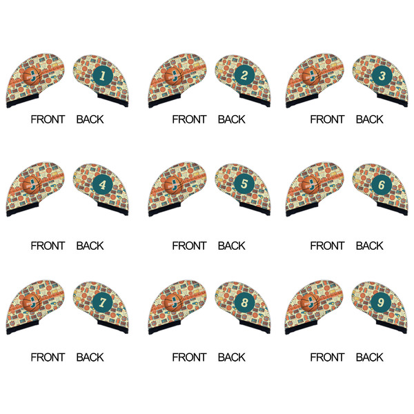 Basketball Golf Club Covers - APPROVAL (set of 9)