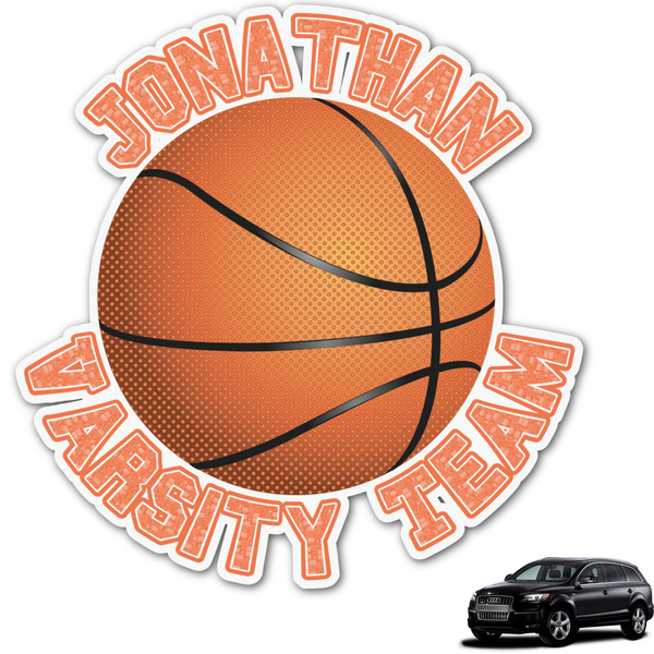 Custom Basketball Graphic Car Decal (Personalized)