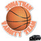Basketball Graphic Car Decal (Personalized)