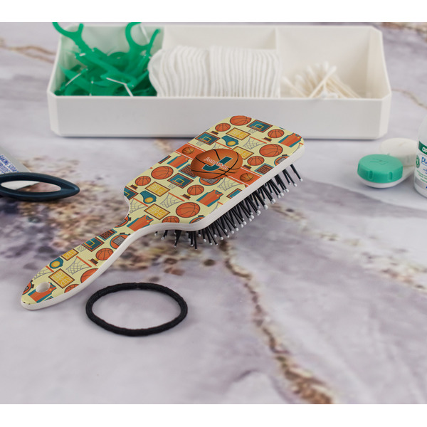 Basketball Hair Brush - In Bathroom