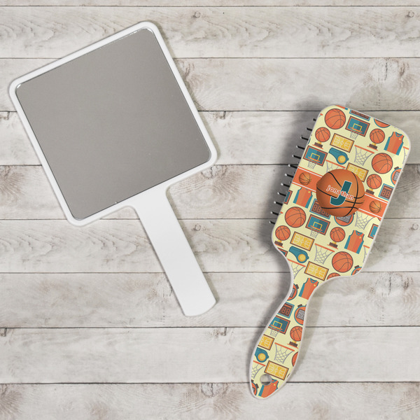 Basketball Hair Brush - In Context