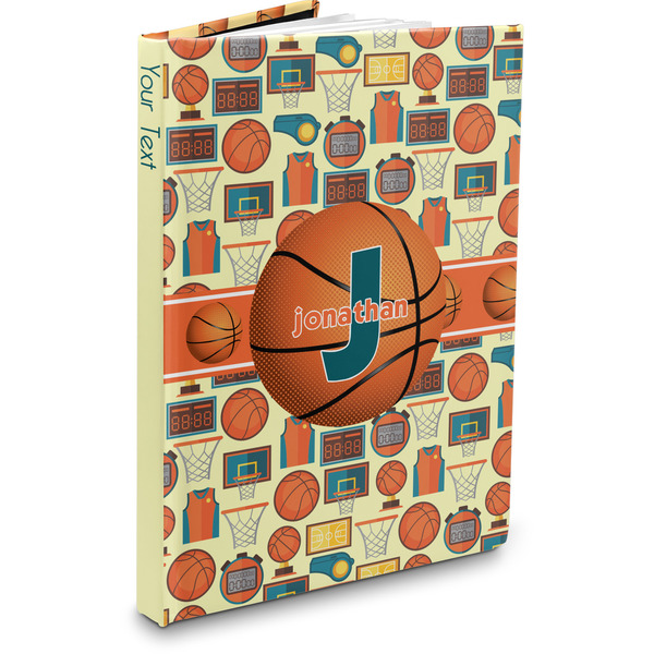 Custom Basketball Hardbound Journal - 5.75" x 8" (Personalized)