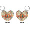 Basketball Heart Keychain (Front + Back)