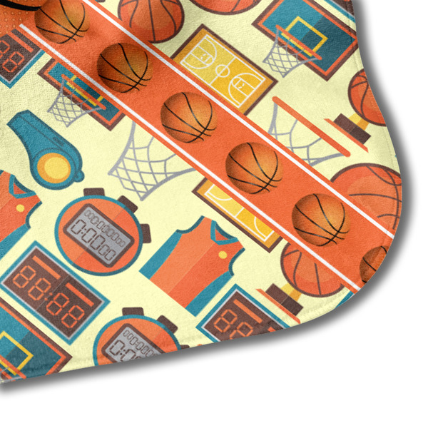 Basketball Hooded Baby Towel- Detail Corner