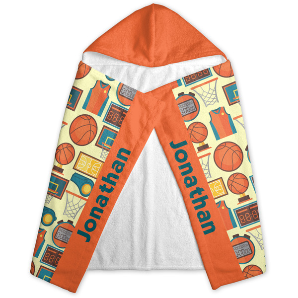 Basketball Hooded Towel - Folded