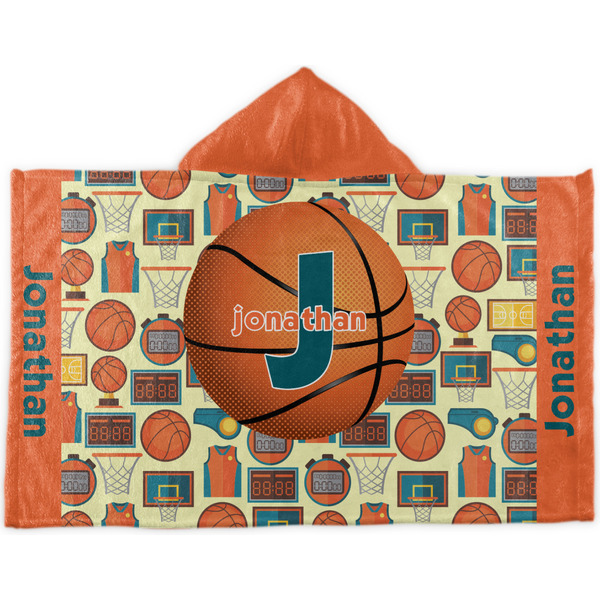 Custom Basketball Kids Hooded Towel (Personalized)