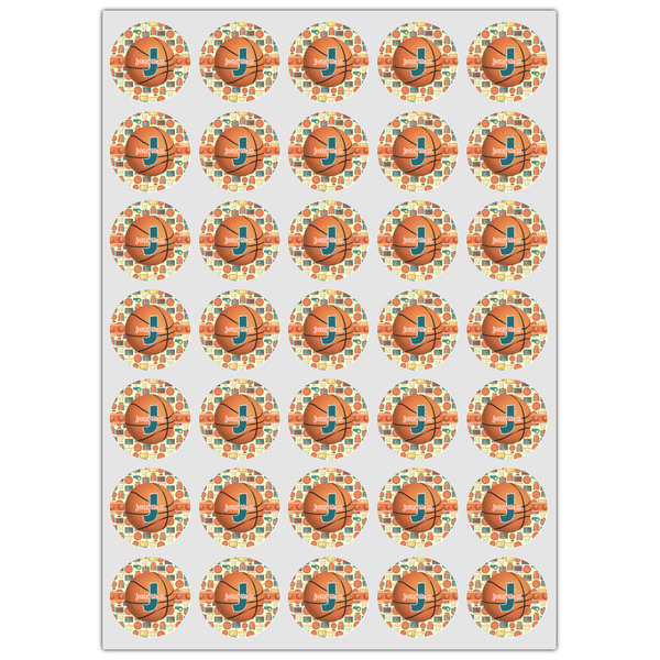 Basketball Icing Circle - XSmall - Set of 35