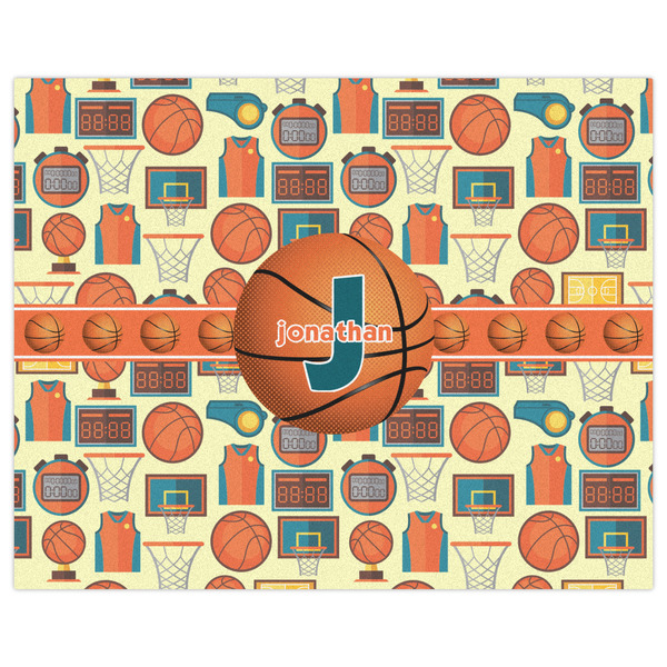 Basketball Indoor / Outdoor Rug - 8'x10' - Front Flat