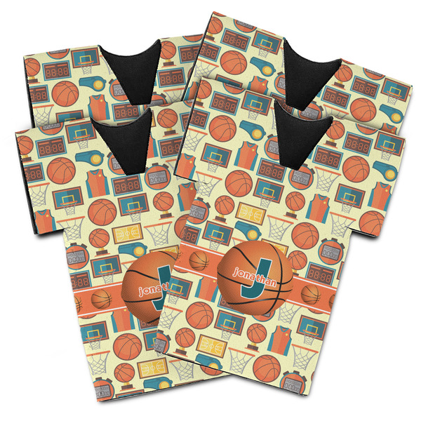 Basketball Jersey Bottle Cooler - Set of 4 - MAIN (flat)