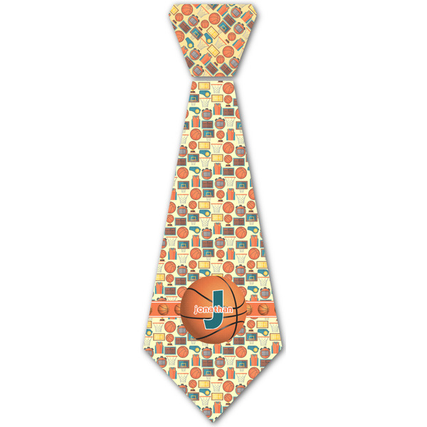 Custom Basketball Iron On Tie (Personalized)