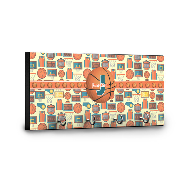 Basketball Key Hanger - Front View with Hooks