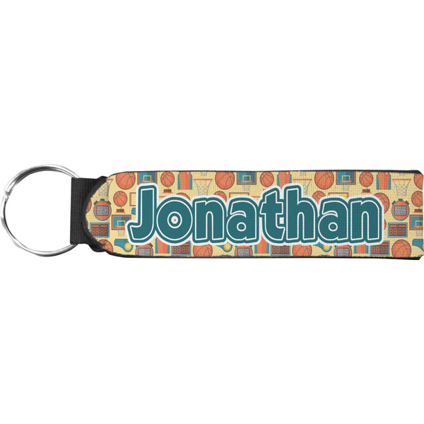 Custom Basketball Neoprene Keychain Fob (Personalized)
