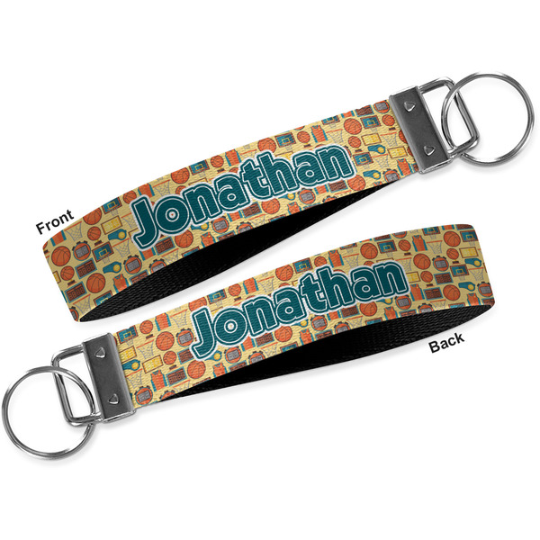 Basketball Key-chain - Metal and Nylon - Front and Back