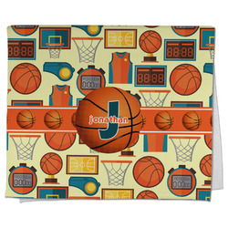 Basketball Kitchen Towel - Poly Cotton w/ Name or Text