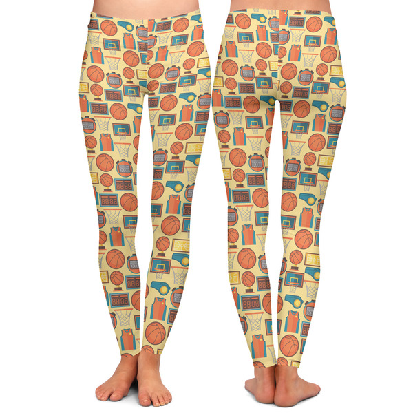 Basketball Ladies Leggings - Front and Back