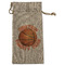 Basketball Large Burlap Gift Bags - Front