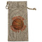 Basketball Large Burlap Gift Bag - Front (Personalized)