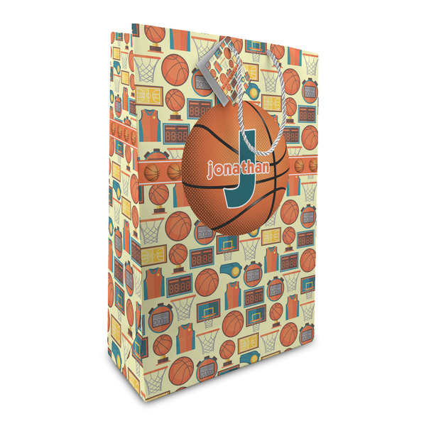 Custom Basketball Large Gift Bag (Personalized)