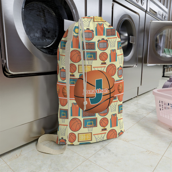 Basketball Large Laundry Bag - In Context