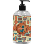 Basketball Plastic Soap / Lotion Dispenser (16 oz - Large - Black) (Personalized)