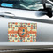 Basketball Large Rectangle Car Magnets- In Context
