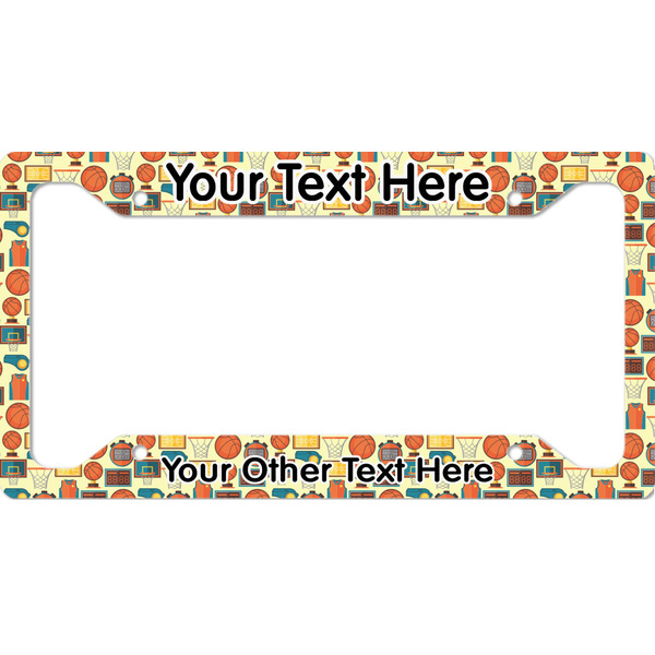 Custom Basketball License Plate Frame - Style A (Personalized)