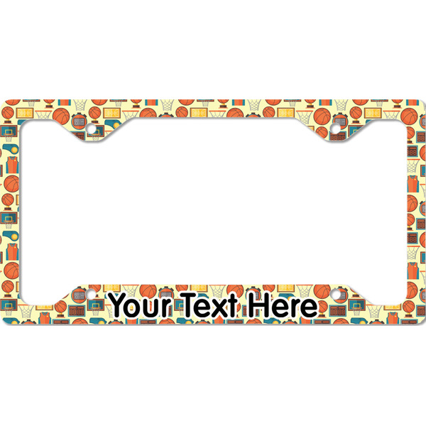 Custom Basketball License Plate Frame - Style C (Personalized)