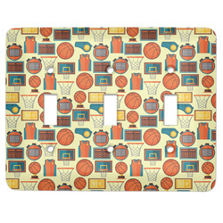 Basketball Light Switch Cover (3 Toggle Plate)