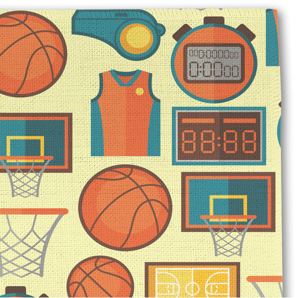Basketball Linen Placemat - DETAIL