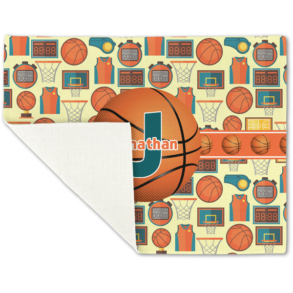 Basketball Linen Placemat - Folded Corner (single side)