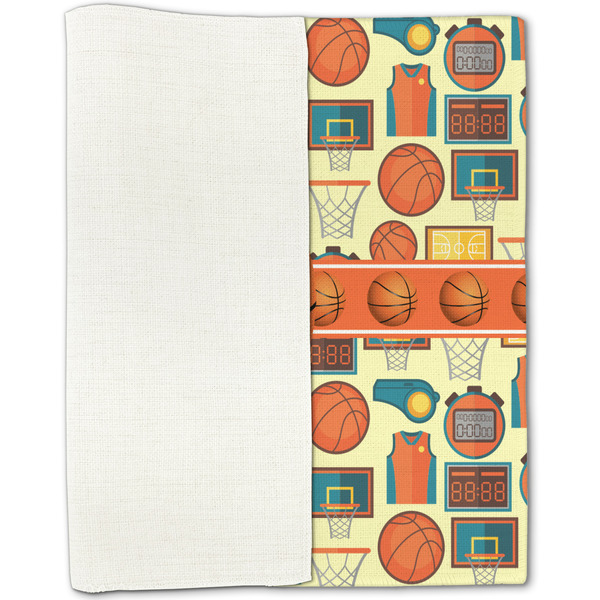Basketball Linen Placemat - Folded Half