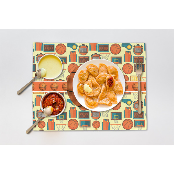 Basketball Linen Placemat - Lifestyle (single)