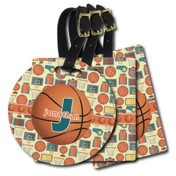 Basketball Plastic Luggage Tag (Personalized)