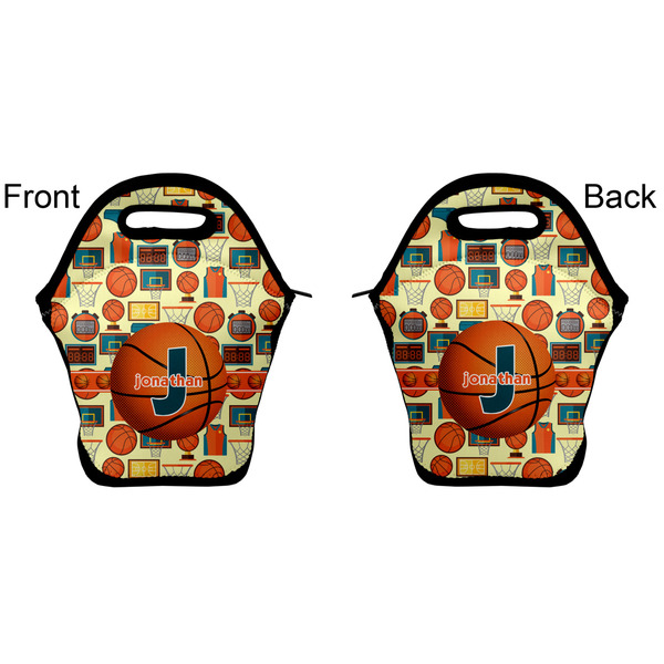 Basketball Lunch Bag - Front and Back