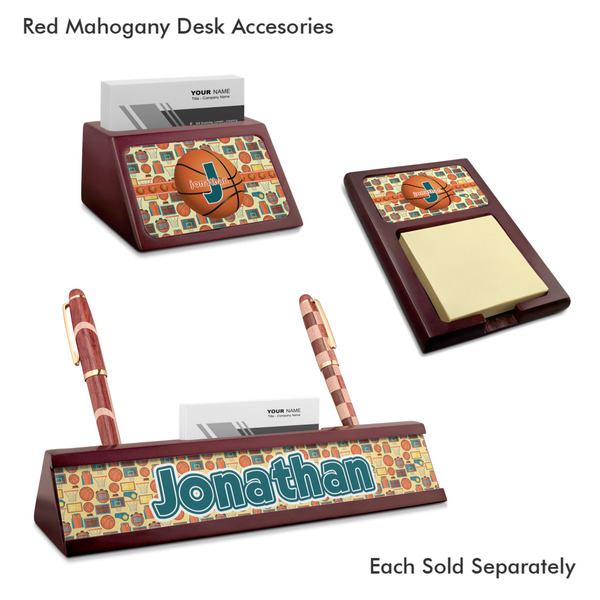 Basketball Mahogany Desk Accessories
